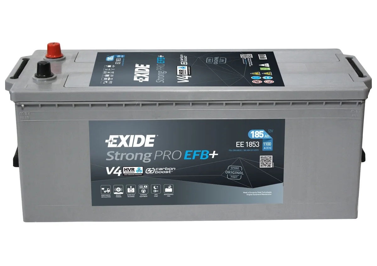 EXIDE Strong PRO EFB+ EE1853 12V 185Ah 1100A(EN) 513x223x223 3/1 EAN3661024035255
